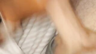 Black girl sucks the cum out of white dick