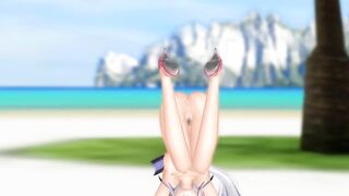 【MMD】Haku-sans - Priplin Gymnastics【R-18】