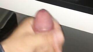 Boy jerks off cum porn warching