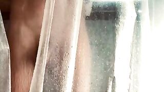 Spy on me in the shower while I masturbate