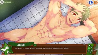 Camp Buddy: Scoutmaster Season | Aiden Showering with Yoshinori (Chest)