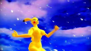 【MMD】Pikachu Pokemorph - Remix【R-18】