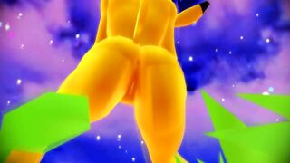 【MMD】Pikachu Pokemorph - Remix【R-18】