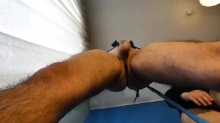 Ball busting stress relief bottom pov