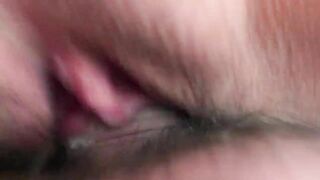 Super Close-up: Pussy Fucking. Cum inside. Creampie.