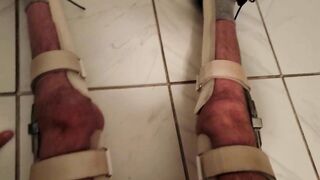 Paraplegic Putting Leg Braces On - First Person View