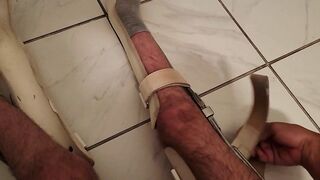 Paraplegic Putting Leg Braces On - First Person View