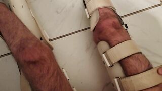 Paraplegic Putting Leg Braces On - First Person View