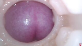 Super cum in vagina. Excellent internal camera