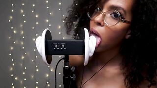 asmr ear lick