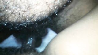 Close-Up Of A Hairy Sri Lankan Pussy