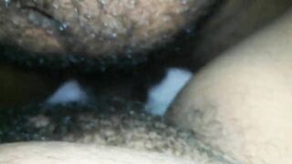 Close-Up Of A Hairy Sri Lankan Pussy