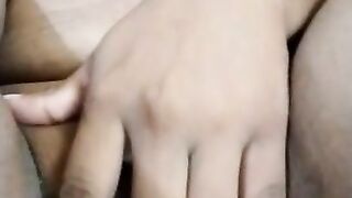 Latina masturbating her pussy