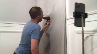 Thick D college dude comes to my glory hole