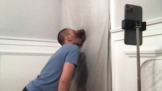 Thick D college dude comes to my glory hole