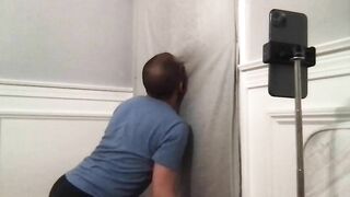 Thick D college dude comes to my glory hole