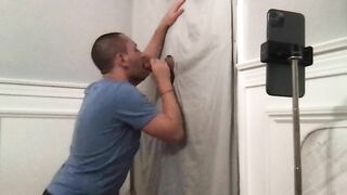 Thick D college dude comes to my glory hole