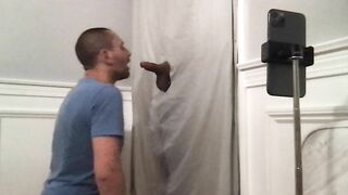 Thick D college dude comes to my glory hole