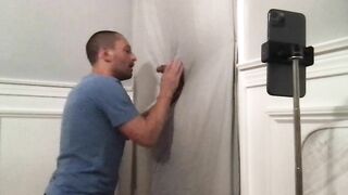 Thick D college dude comes to my glory hole