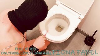 Mistress Fiona toilet cleaner