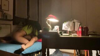 Silent Fuck Cause My Parents Are In The Next Room - Anilingus, Blowjob, Reverse Cowgirl