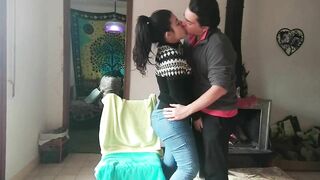 BRUNETTE STEPSISTER SEDUCES AND FUCKS STEPBROTHER