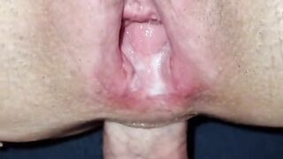 British bbw wife Anal to pussy gaping creampie