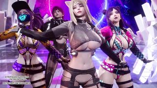 [MMD] (G)I-DLE - TOMBOY Hot Kpop Dance Ahri Akali Evelynn Kaisa League of Legends KDA