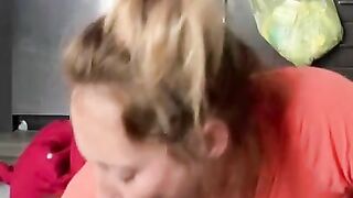 WHITE TEEN BABYSITTER SUCKS THE BEST BLACK DICK: BBC Throat Fucks Snowbunny Friend After School!