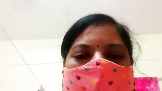 Desi Indian Divya aunty on webcam video