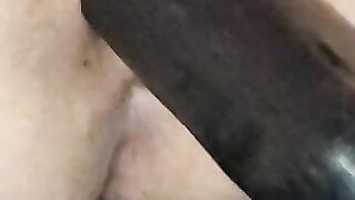 Wife using fuck machine