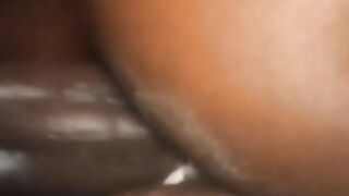 Creamy Anal with ebony teen