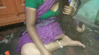 Tamil aunty boobs pissing