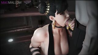 Street Fighter - Chun-Li Dick Sucking & Swallowing (Sound)