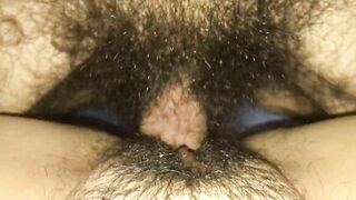 Hairy Italian Pov fucked After blowjob and pussy creampie