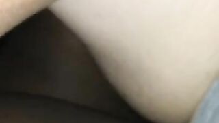 Stretching white pussy with this thick girthy BBC