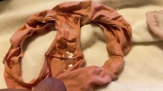 SEVEN spurts of cum on little panties, TABOO