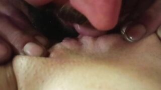 Licking my skinny amateur wife