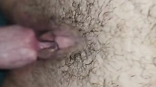 Fucking my hairy step sister and cumming in her ass