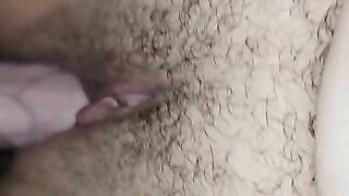 Fucking my hairy step sister and cumming in her ass