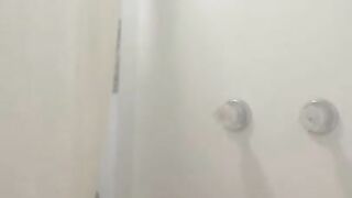 Wife showers solo LETS ME FILM