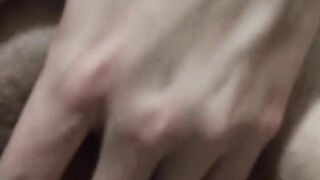 Home passionate masturbation and violent orgasm close up