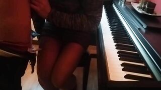 masturbates in piano lessons caught by teacher I have to suck him off.