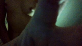 Evening homemade beautiful masturbation with a gentle orgasm. Close-up