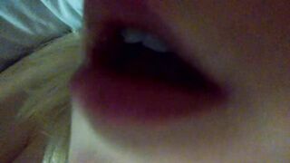 Evening homemade beautiful masturbation with a gentle orgasm. Close-up