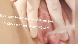 Pissing all over my dildo