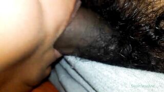 Desi girlfriend sucking and licking her boyfriend cock like chocolate