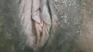 Hairy Indian Mature Mom In Night Dress Remove Dress Show Her Hairy Pussy & Pussy Hole And Fingering