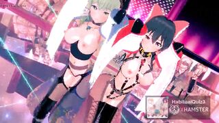 mmd r18 Touhou Project Series Hai Phut Hon In Sexy Erotic Reimu Hakurei And Sanae Ko sexy babe anal 3d hentai