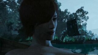 Big boobs Shani and Geralt Boat Sex Witcher 3